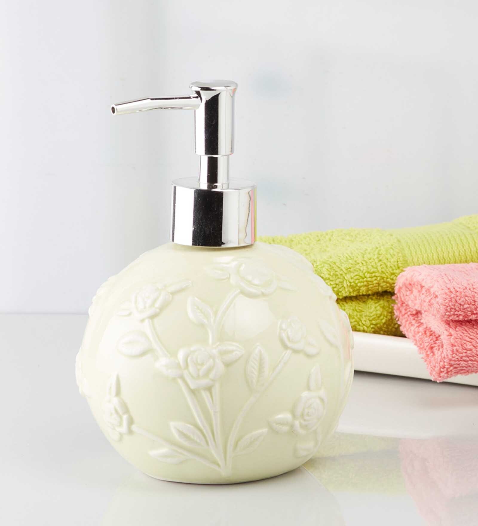 Modern Green Ceramic Soap Dispenser