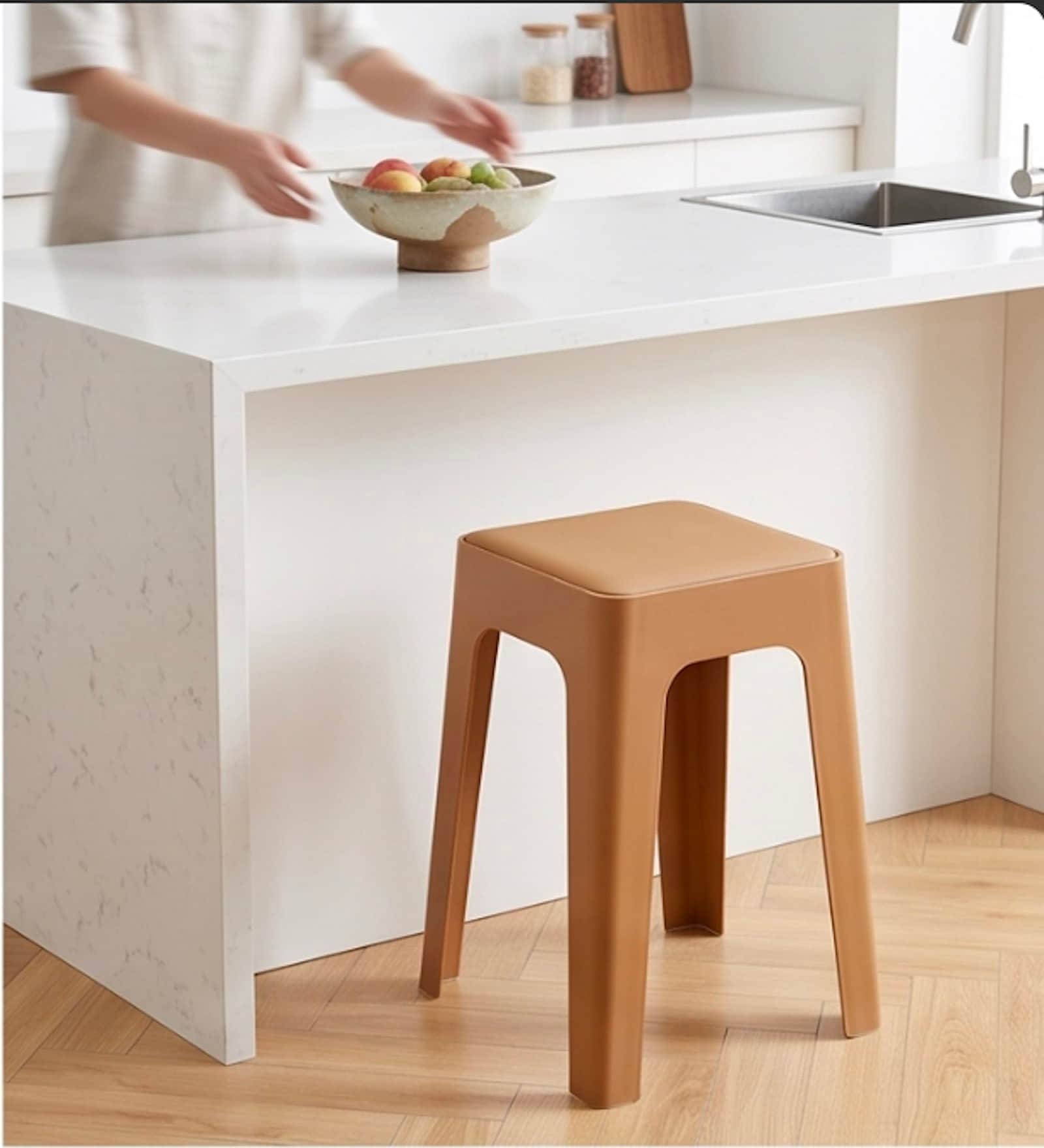 Modern Multi-Purpose Utility Livo Stool In Brown Colour Modern Multi-Purpose Utility Livo Stool In Brown Colour