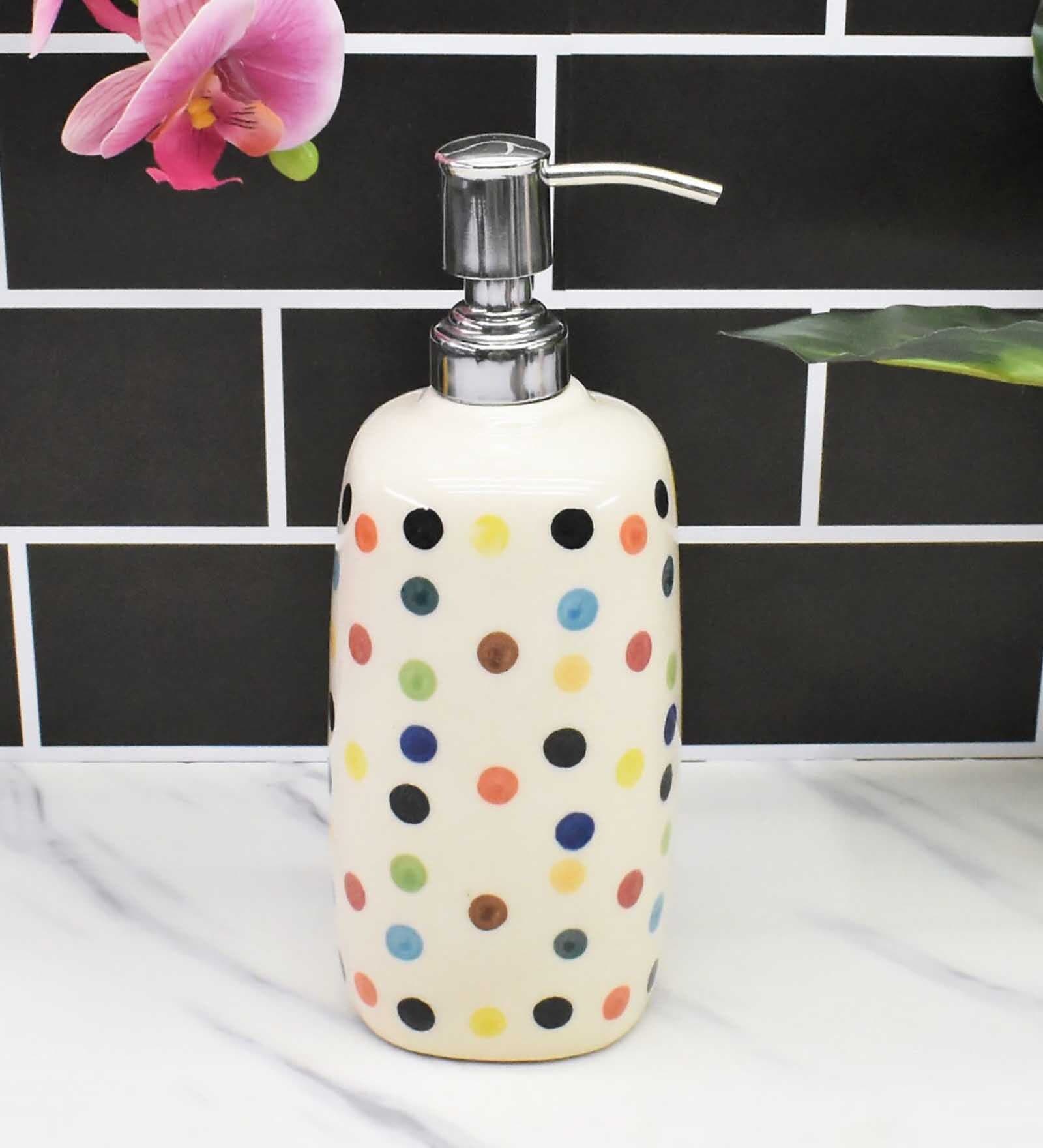 Modern Multicolour Ceramic Soap Dispenser