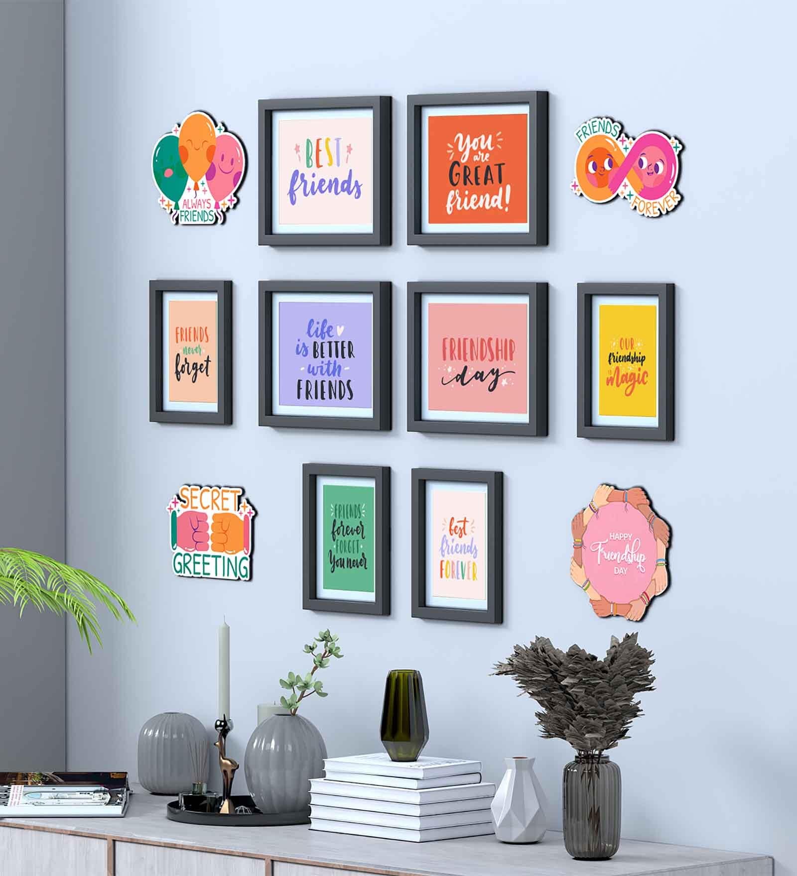 Buy Modern (Set of 8) Multicolour MDF Collage Photo Frames at 38% OFF ...