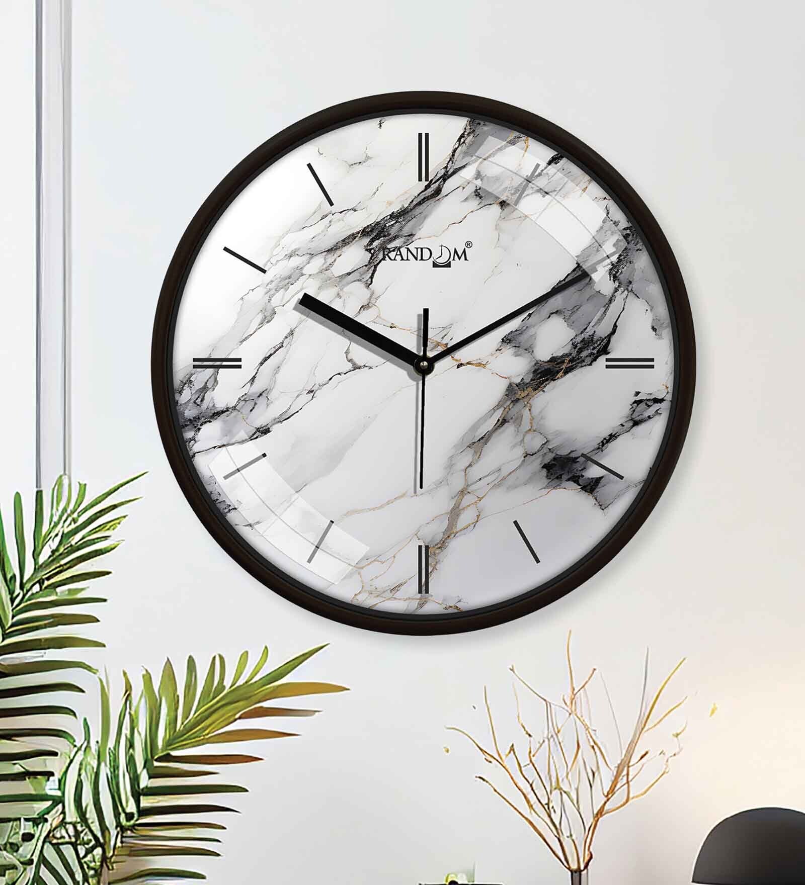 Multicolour Modern Plastic Stylish Non Ticking Silent Analog Wall Clock -12 inch