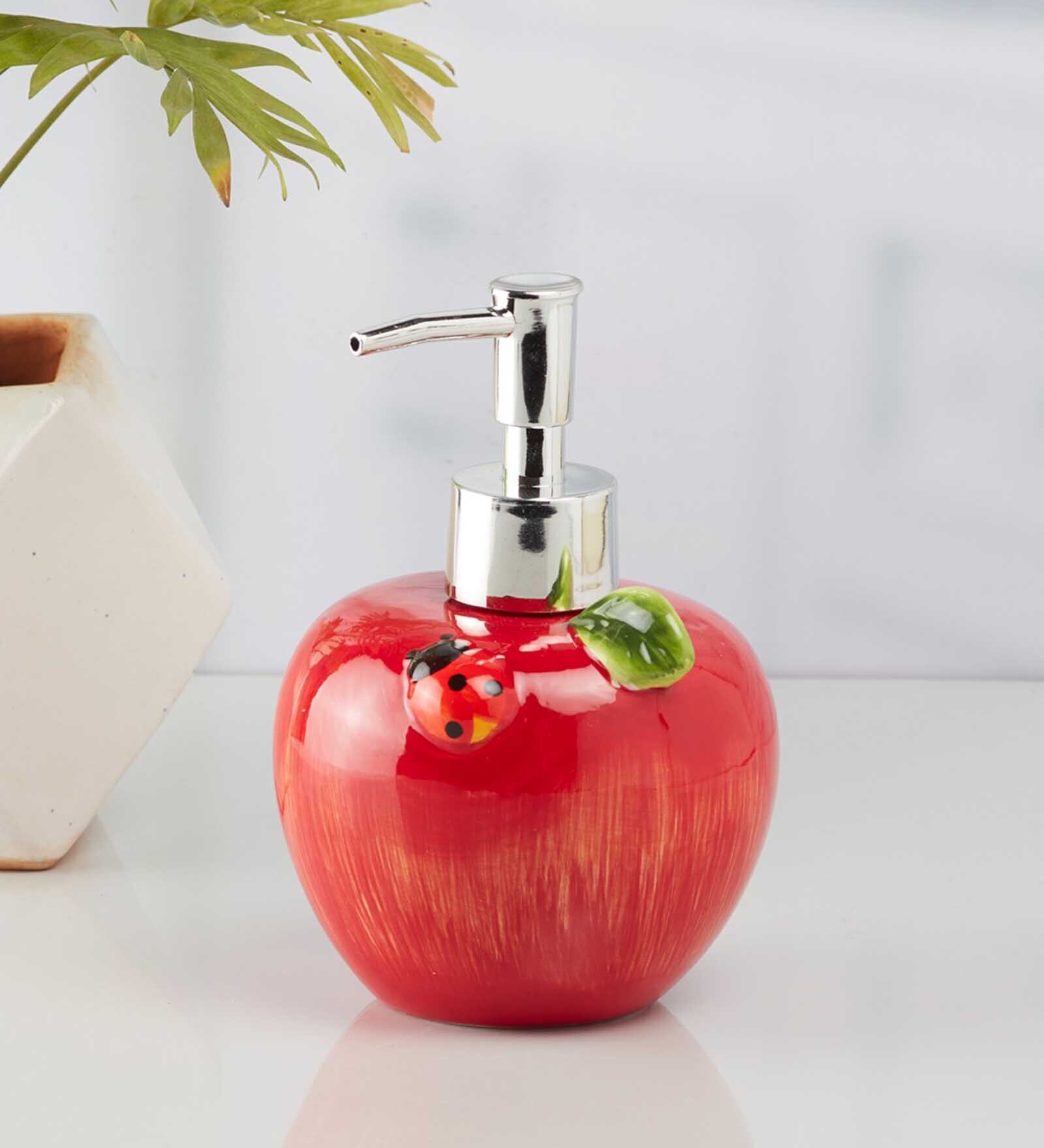 Buy Modern Red Ceramic Soap Dispenser At 16 OFF By Kookee Pepperfry   Modern Red Ceramic Soap Dispenser Modern Red Ceramic Soap Dispenser Oenpku 