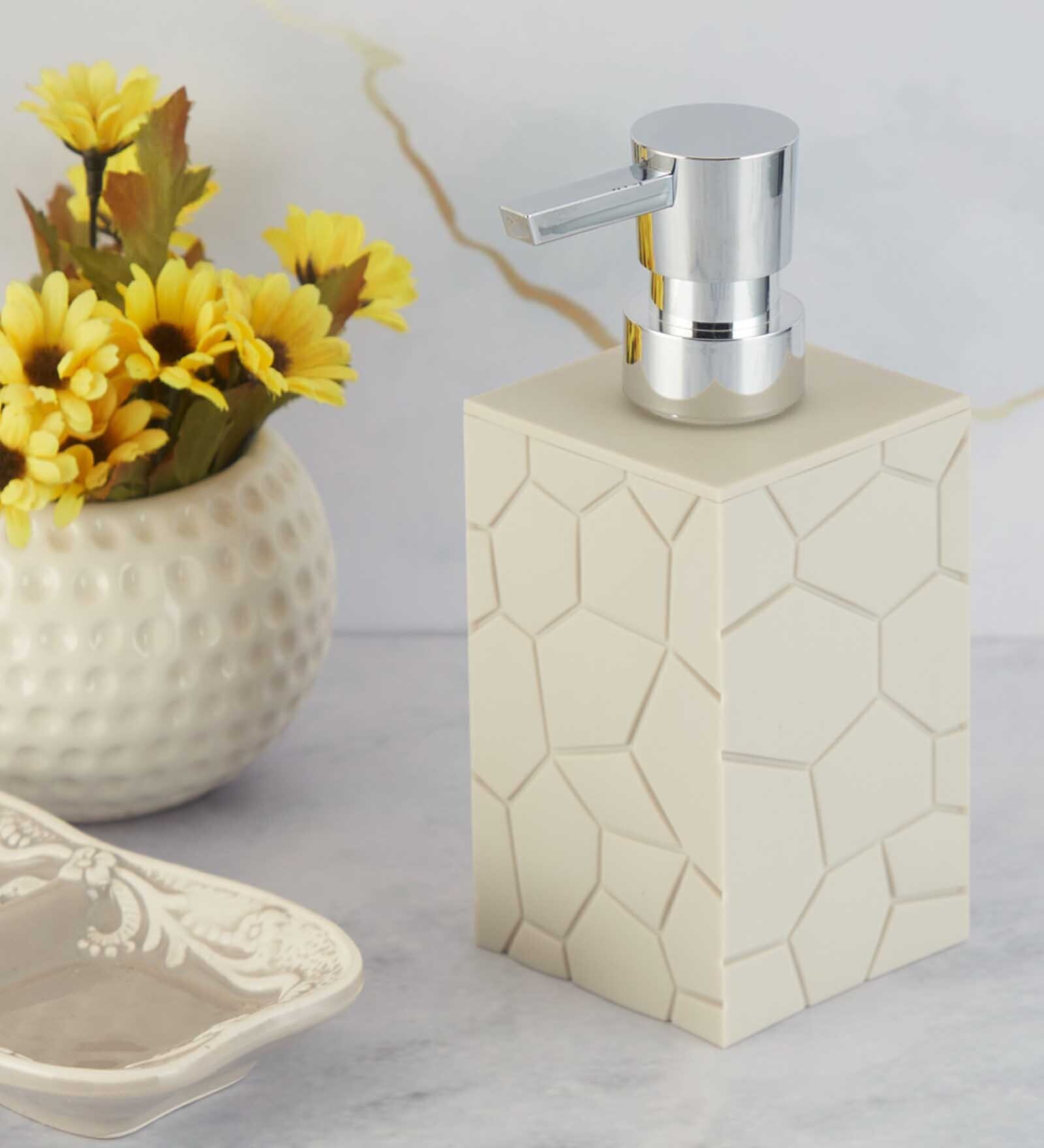 Buy Modern Silver Acrylic Soap Dispenser at 25 OFF by Kookee Pepperfry