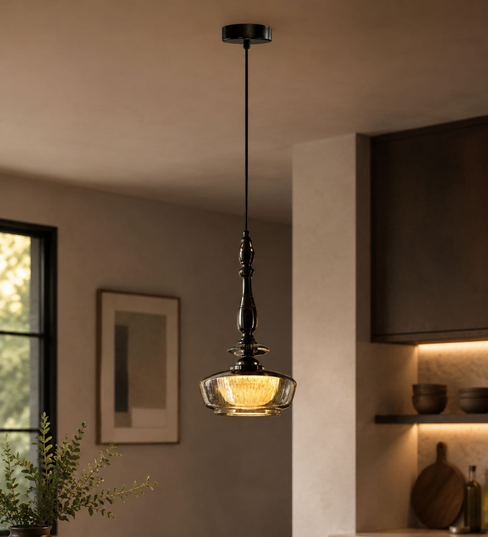 Modern Smoke Pendant Light