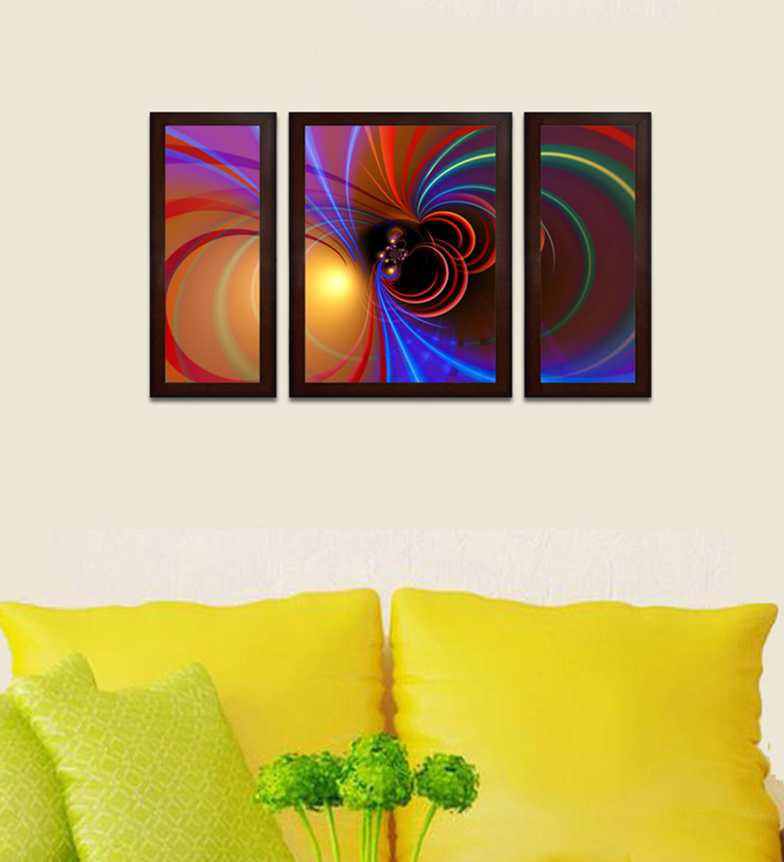 Buy Modern Visual Art MDF Set of 3 Wall Art Print by Wens at 37 OFF by
