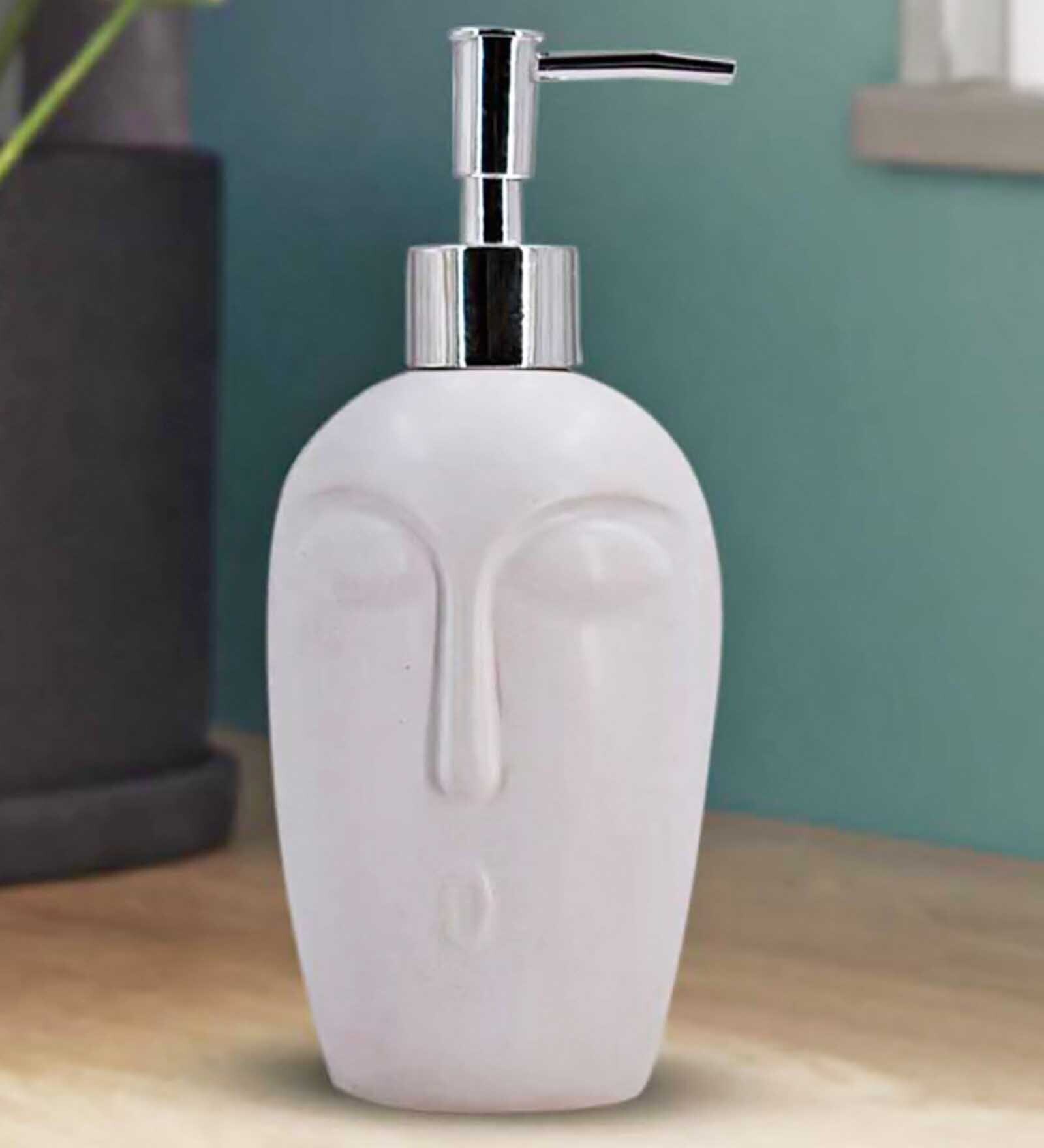 Buy Modern White Ceramic Soap Dispenser at 100% OFF by Kookee | Pepperfry