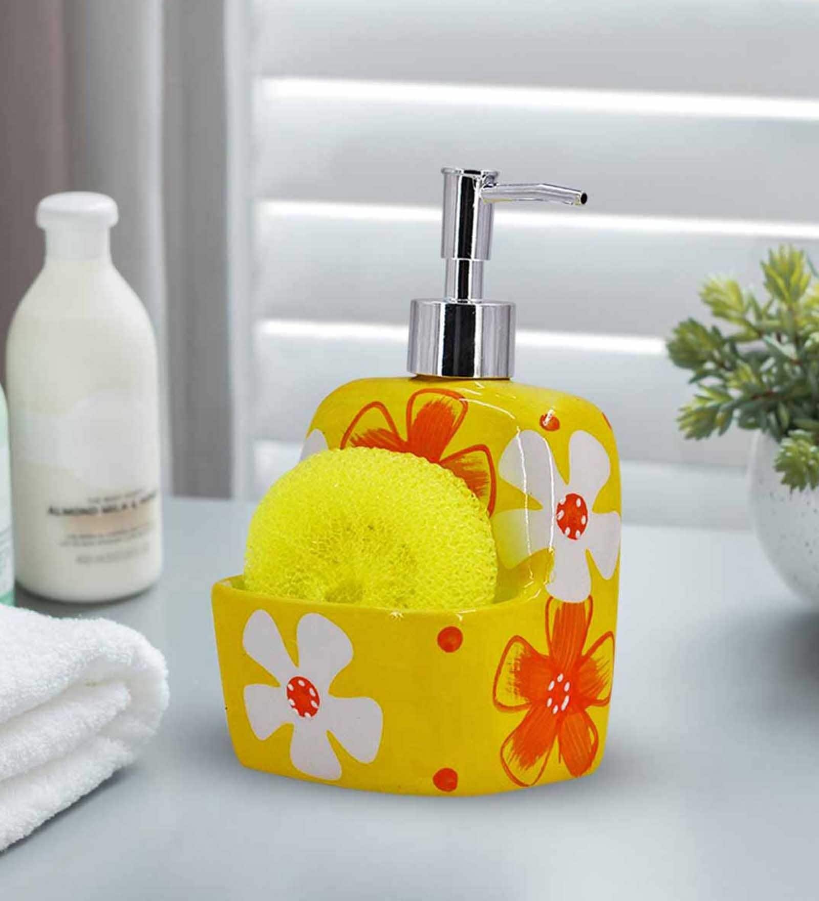 Buy Modern Yellow Ceramic Soap Dispenser at 25 OFF by Kookee Pepperfry