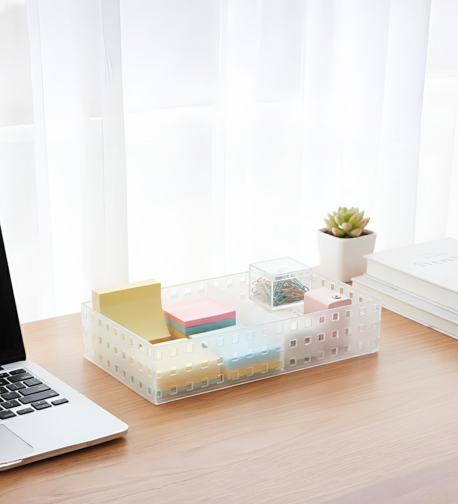 Modular Polystyrene Storage Organizer 3.7L with Rubber Feet