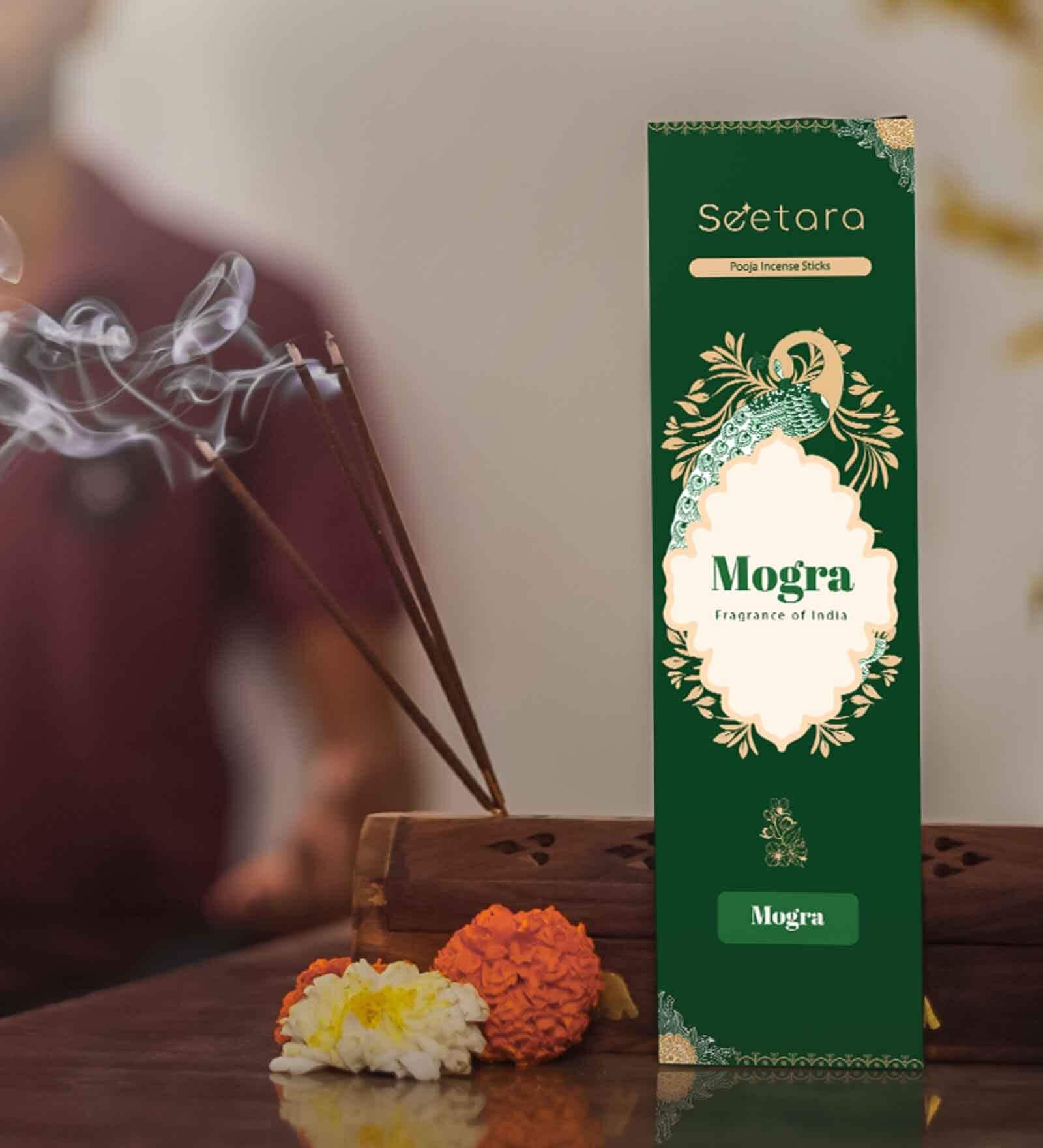 Mogra Incense Sticks (Pack Of 2- 60 Sticks Each)  Fragrance Of Serenity