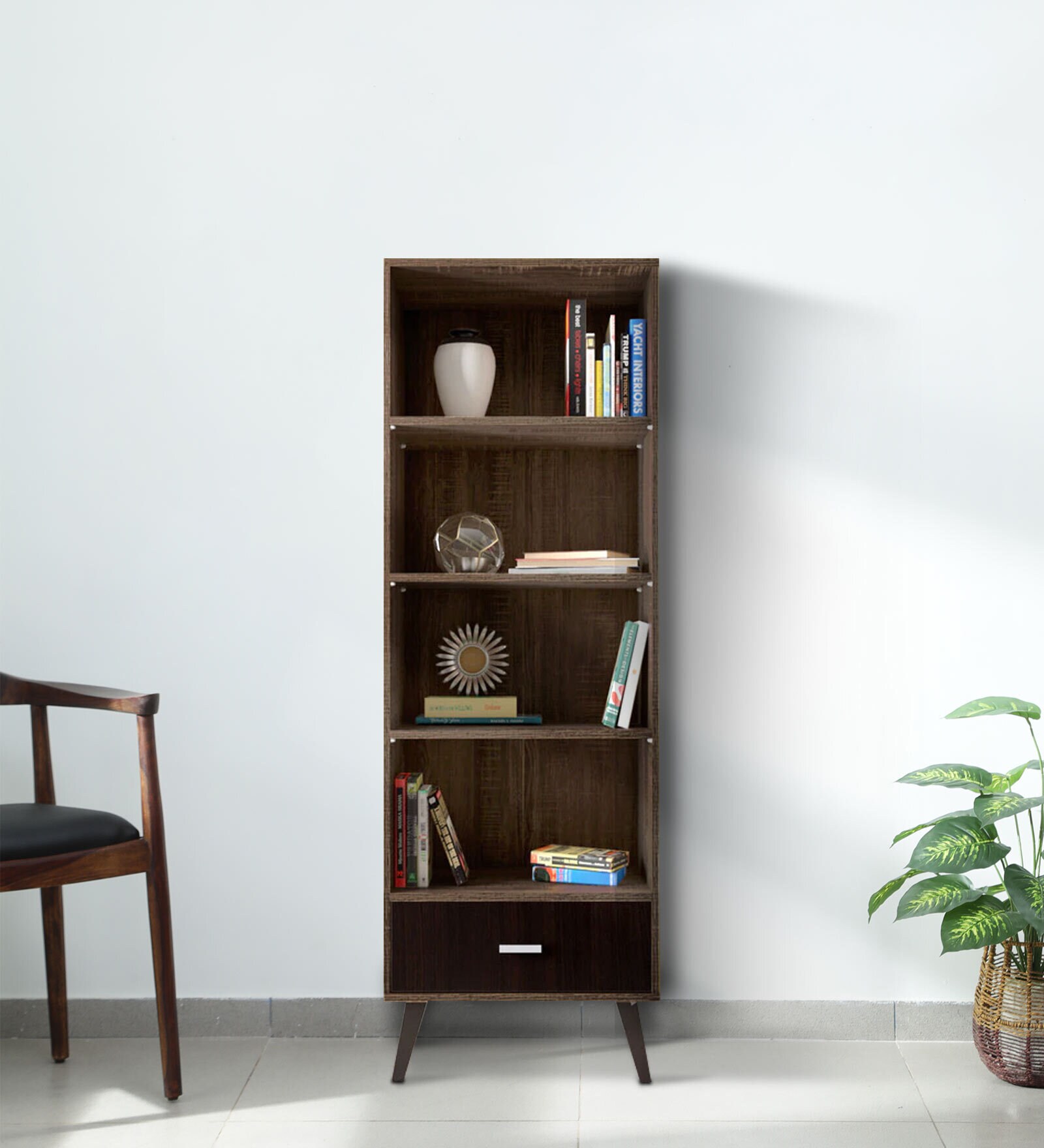 Mokuzai Book Shelf in Oak Finish