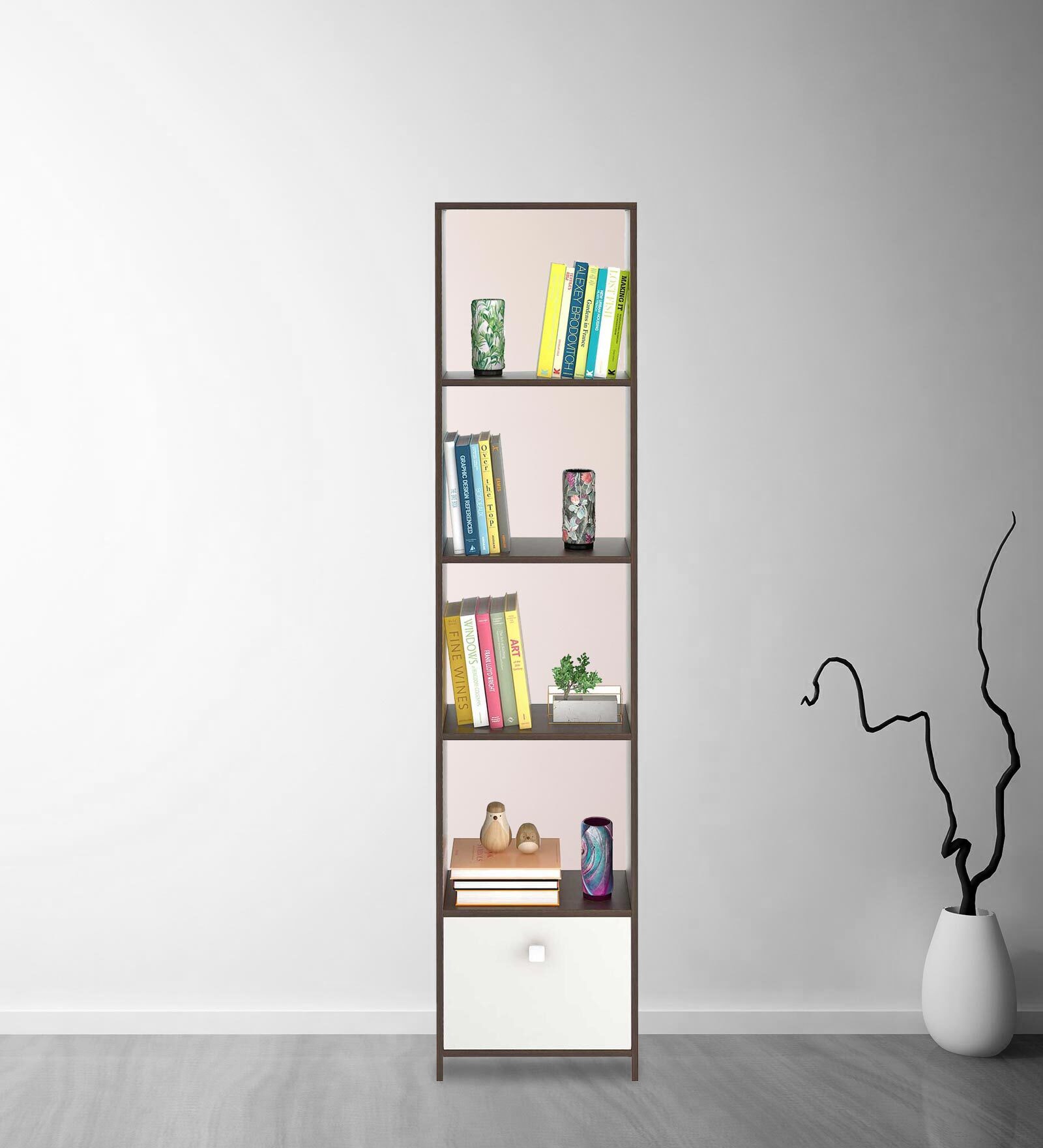 Molse Book Shelf in Wenge Finish
