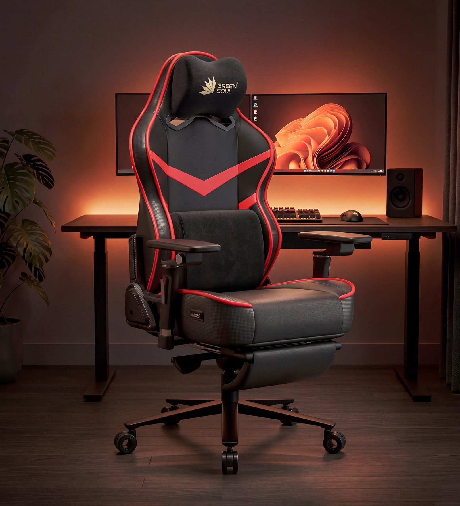 Monster Pro Gaming & Office Chair In Red Color