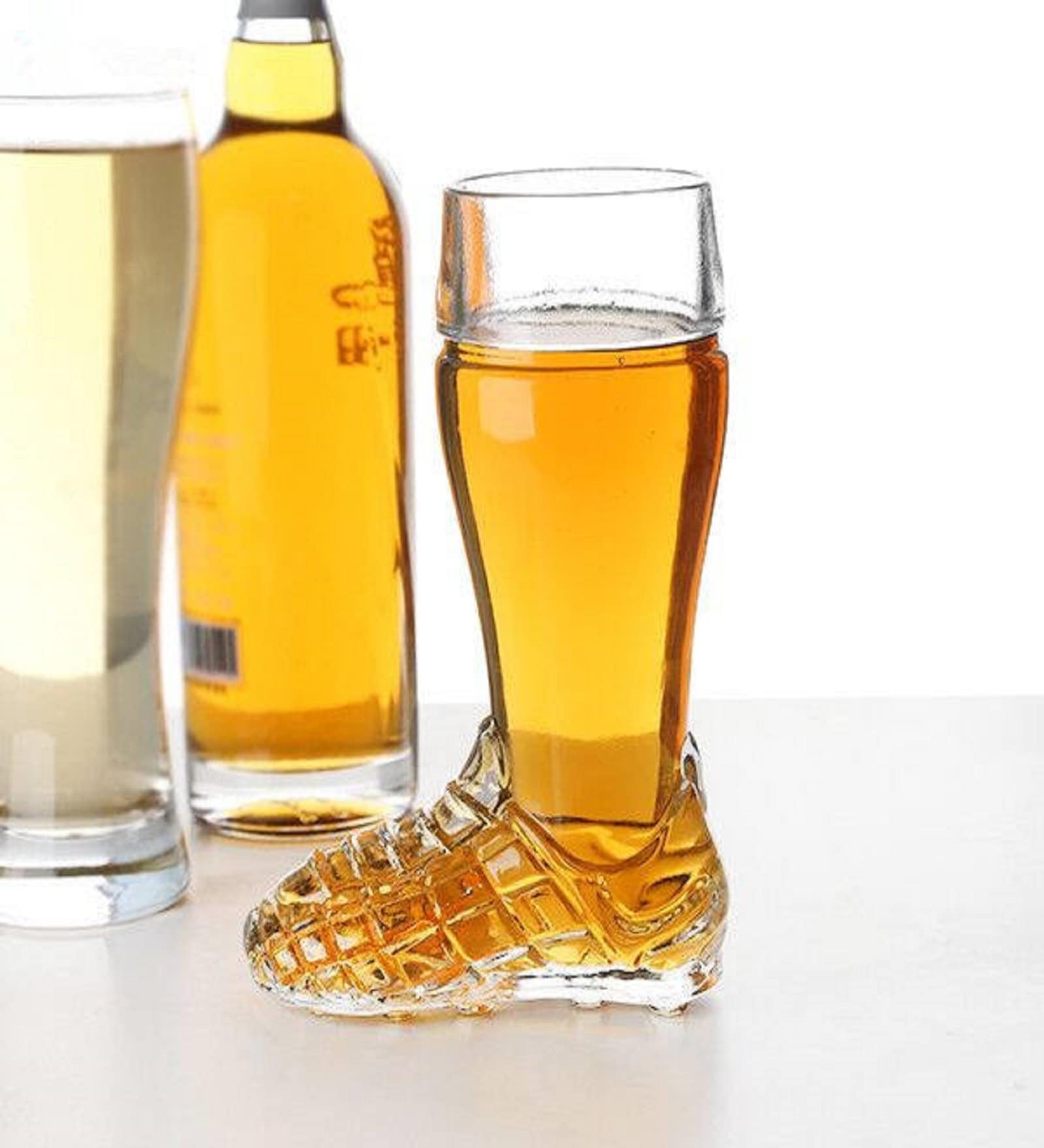 Buy Boot Shape 350 Ml Borosilicate Glass Beer Glasses at 50 OFF by