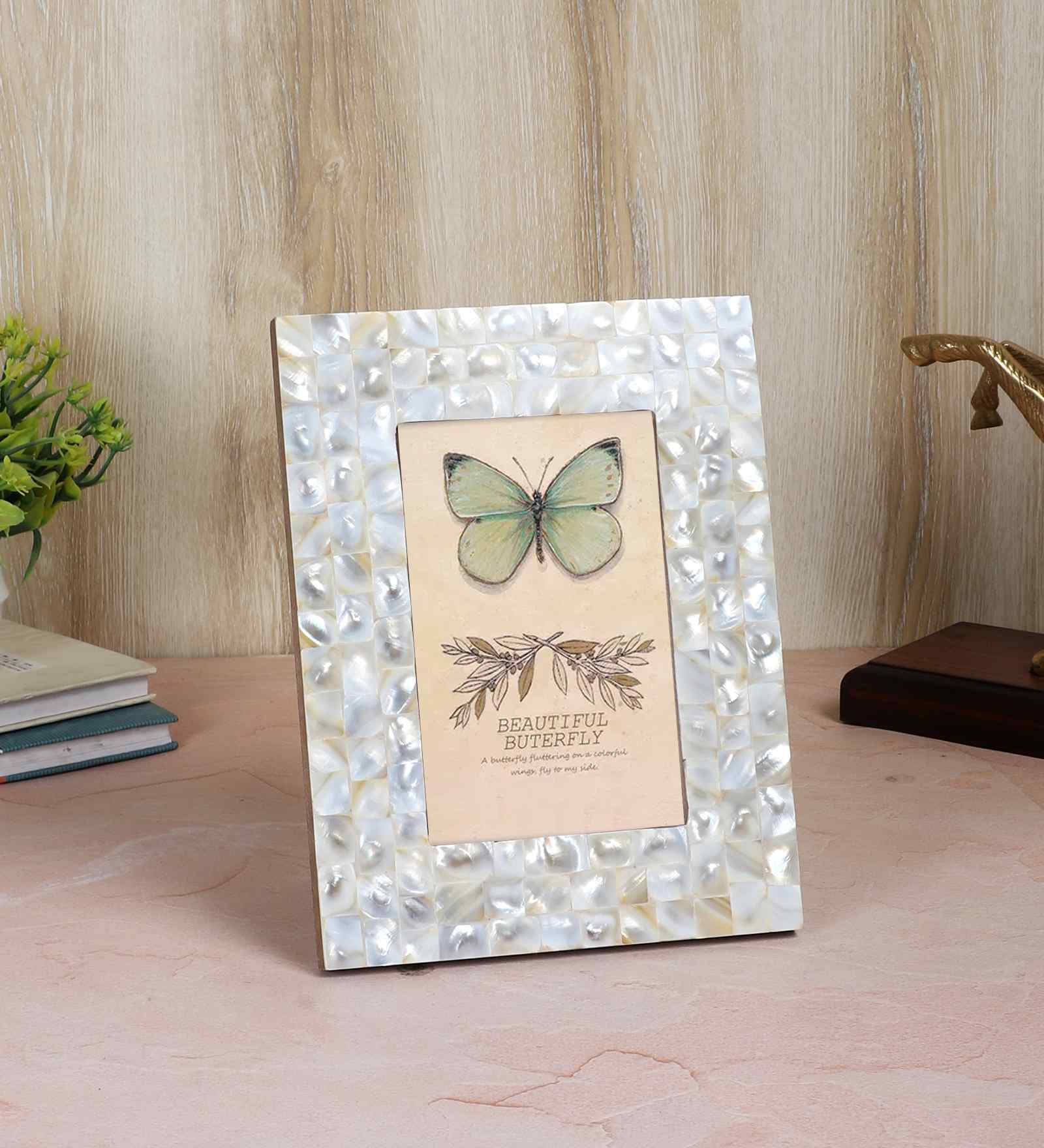 MOP White Photo Frame