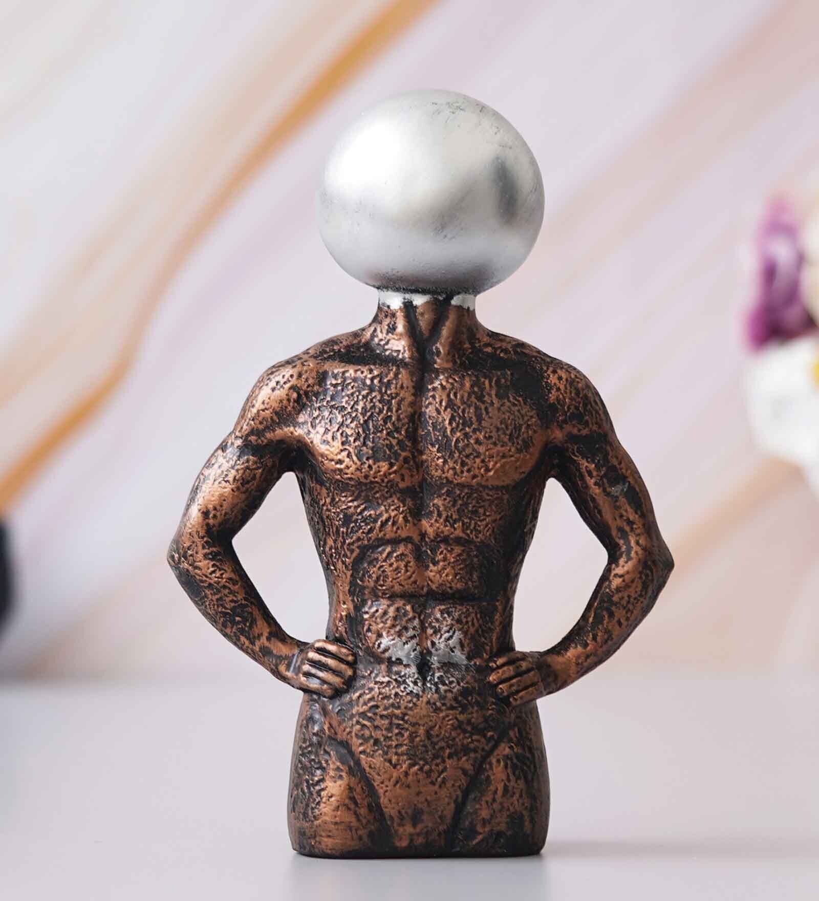 Mordern Silver Polyresin Figurine