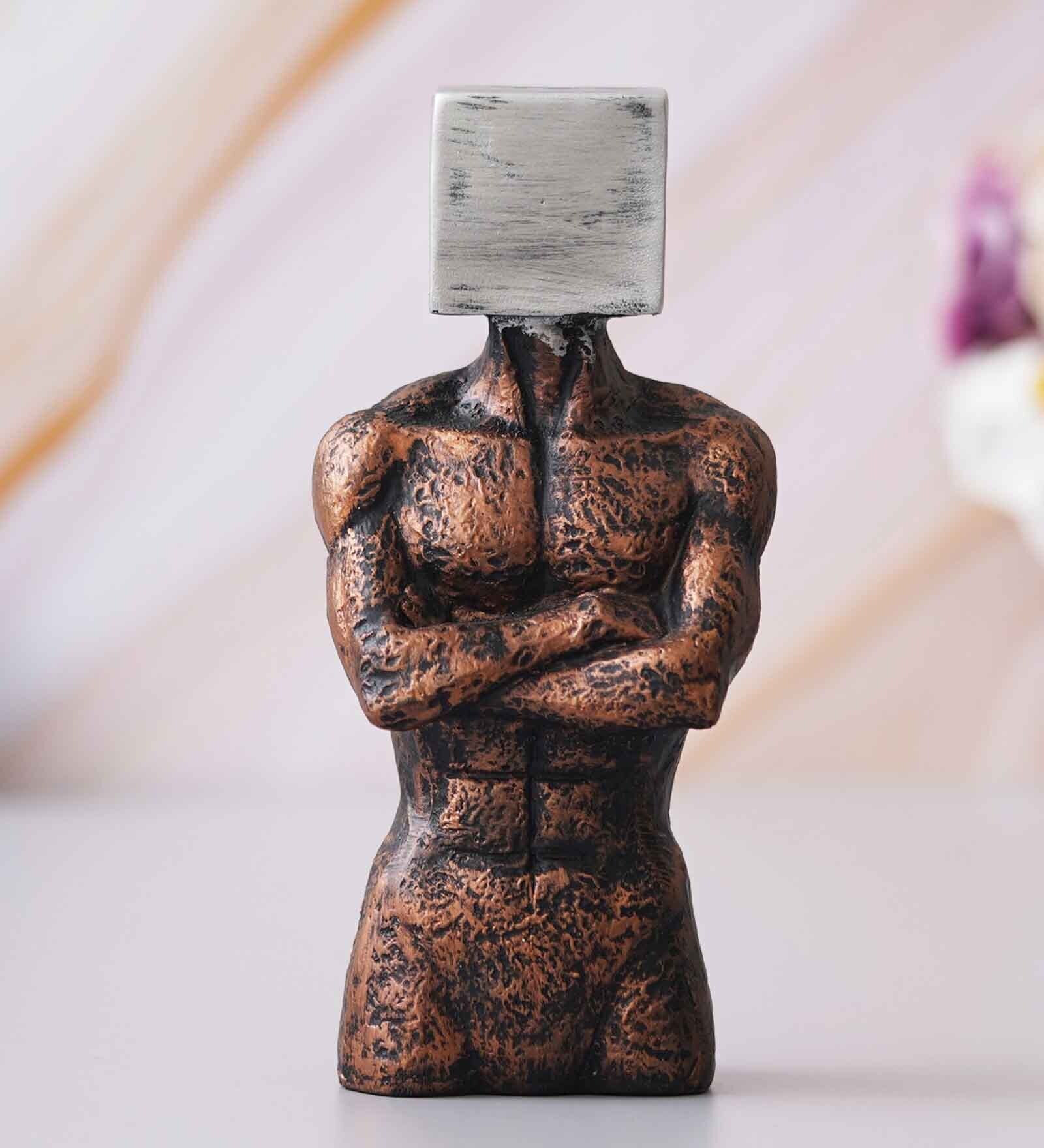 Mordern Silver Polyresin Figurine