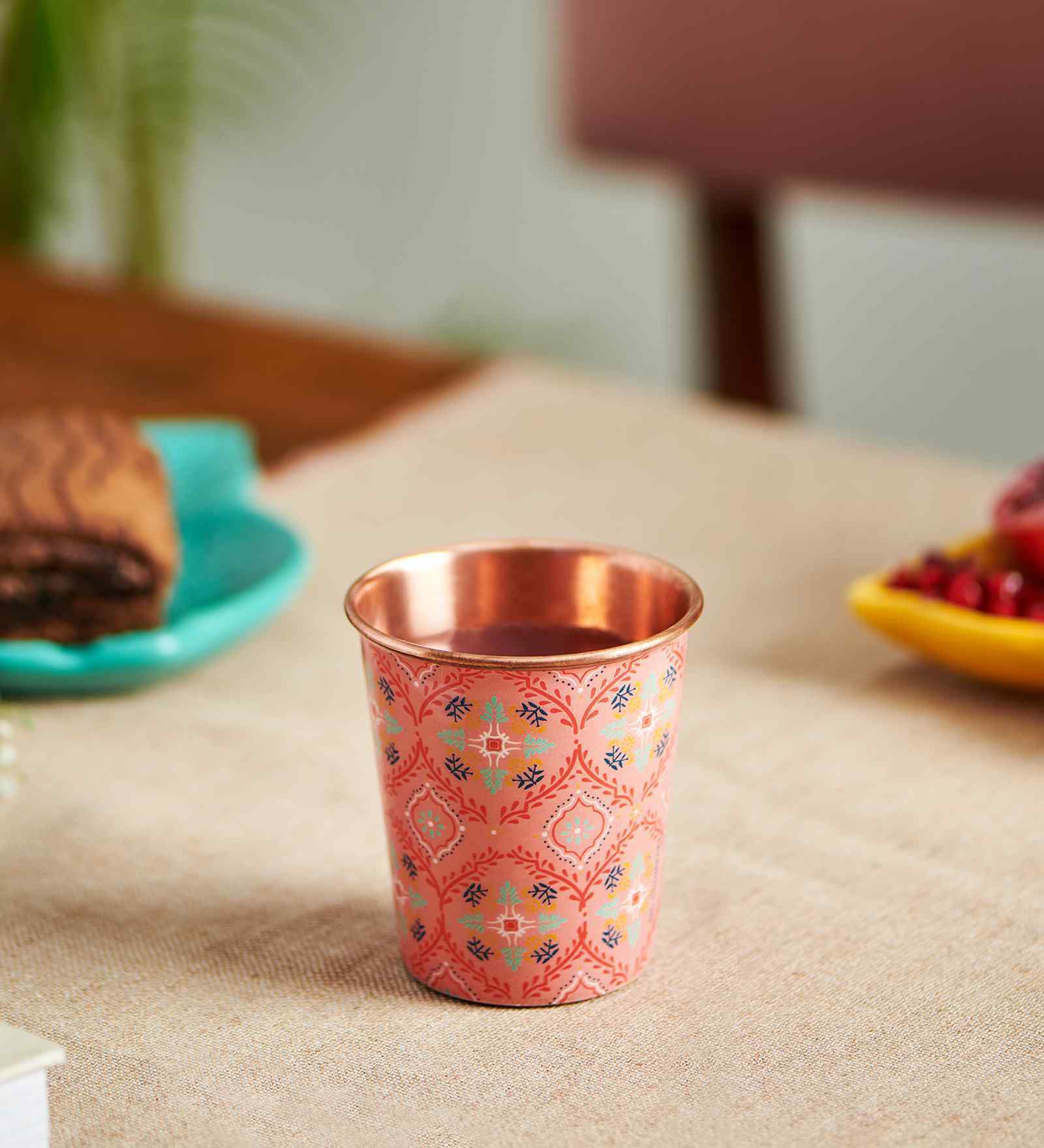 Moroccan Tile Copper Tumbler- Small