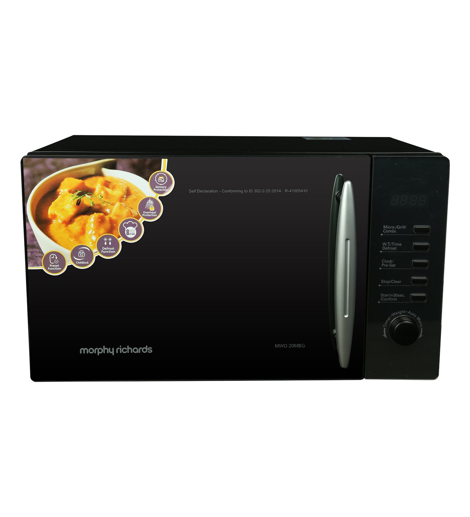 Morphy Richards 20 Ltr Grill Microwave Oven (20MBG, Black)