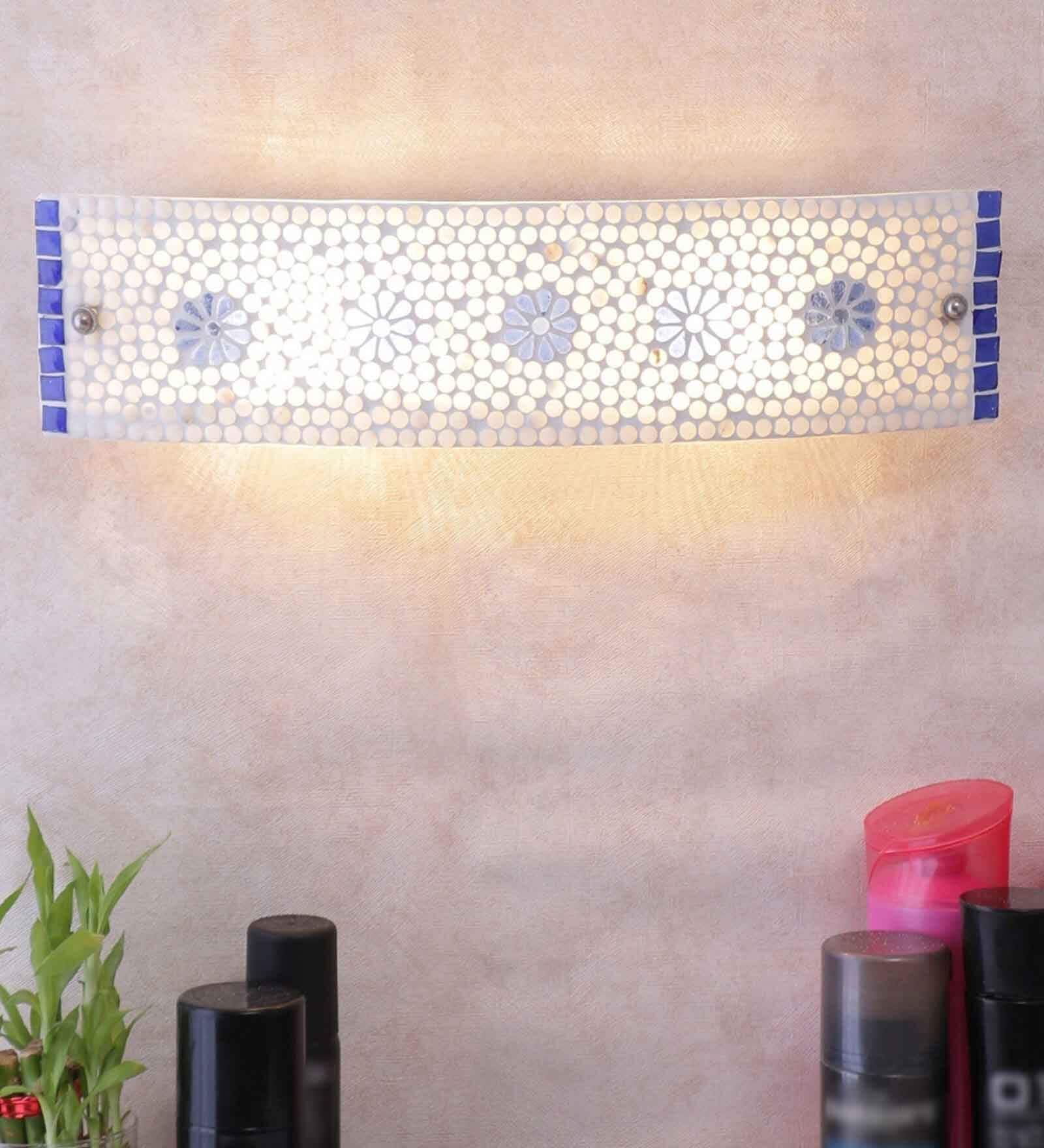 Mosaic Metal Flush Mount Wall Light (Multicolor)