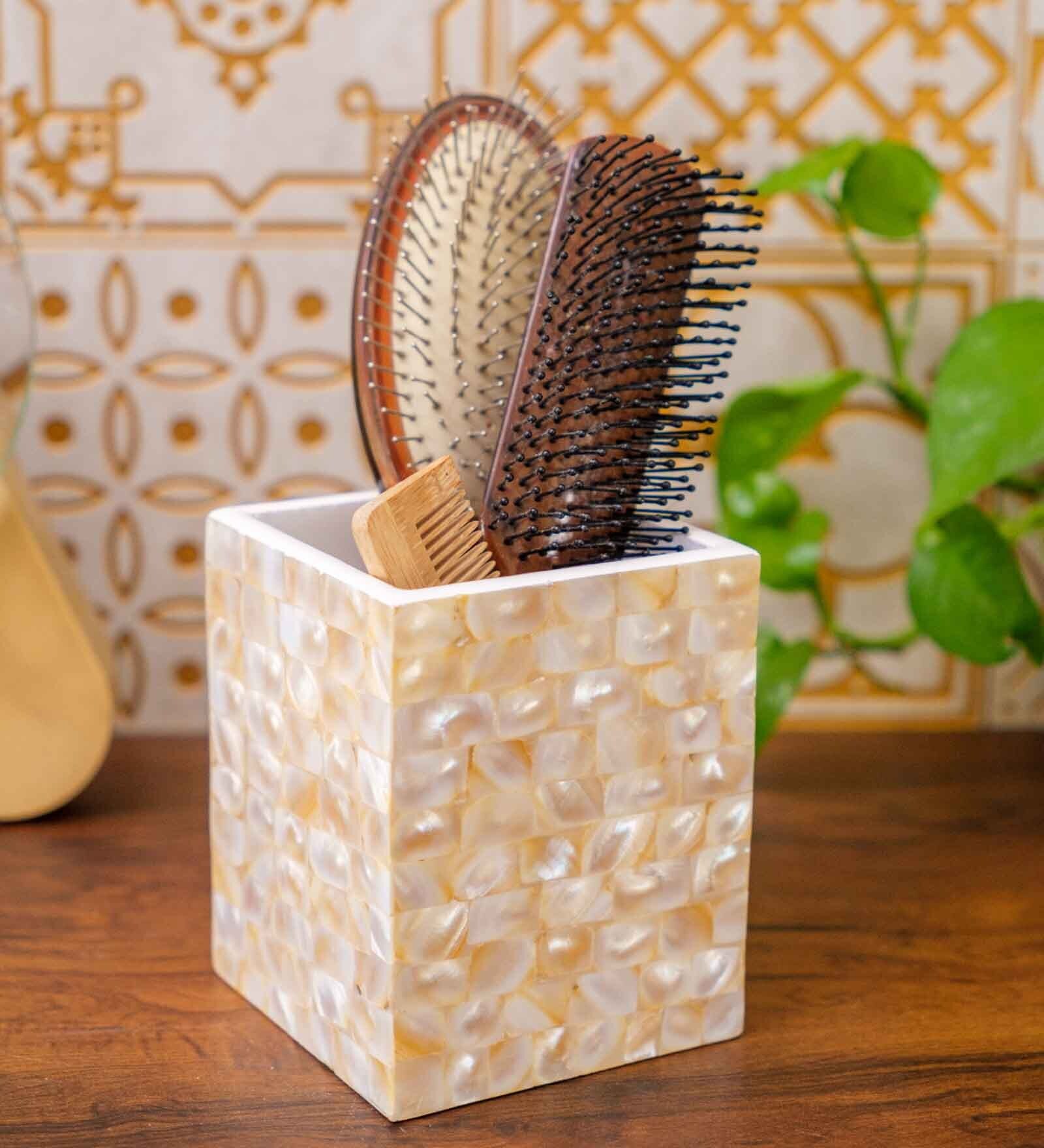 Mother of Pearl Brush Stand