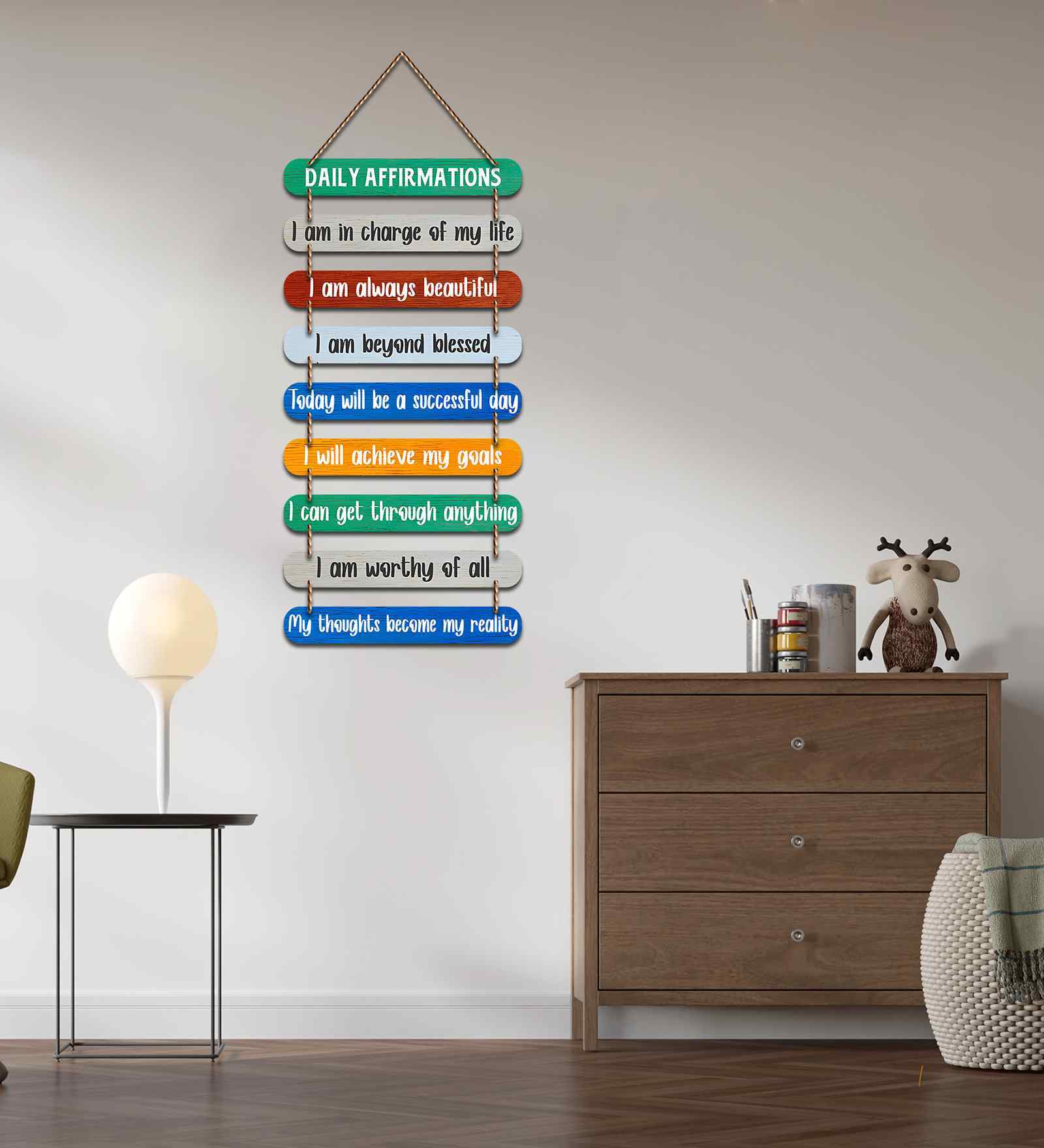 Motivation Quotes Mdf Wooden Wall Hanging Living Room
