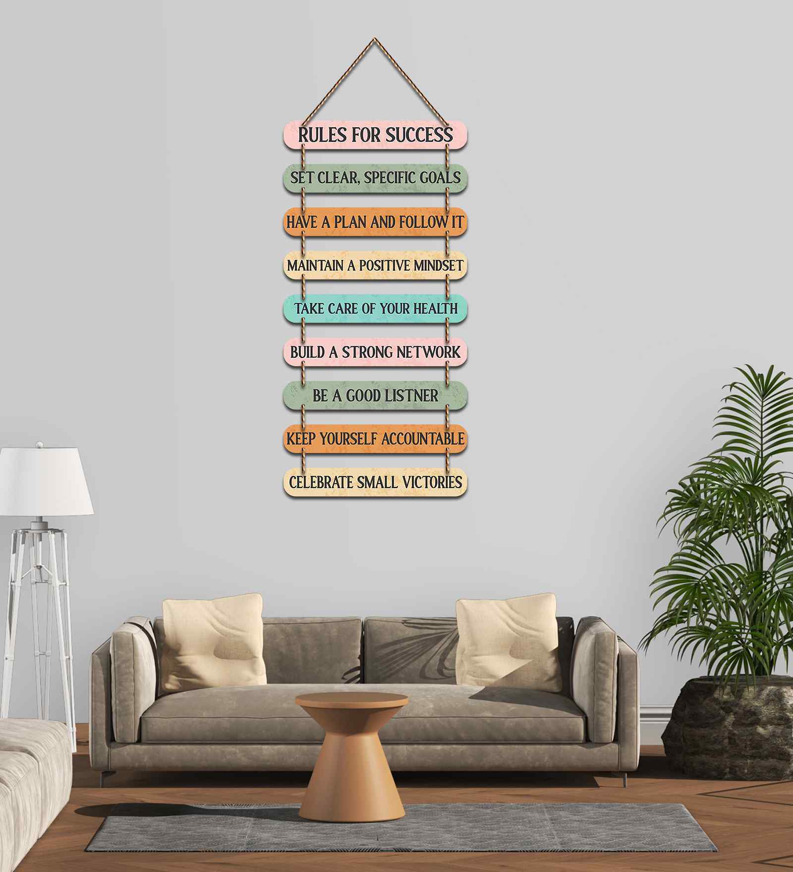 Motivation Quotes Mdf Wooden Wall Hanging Positive