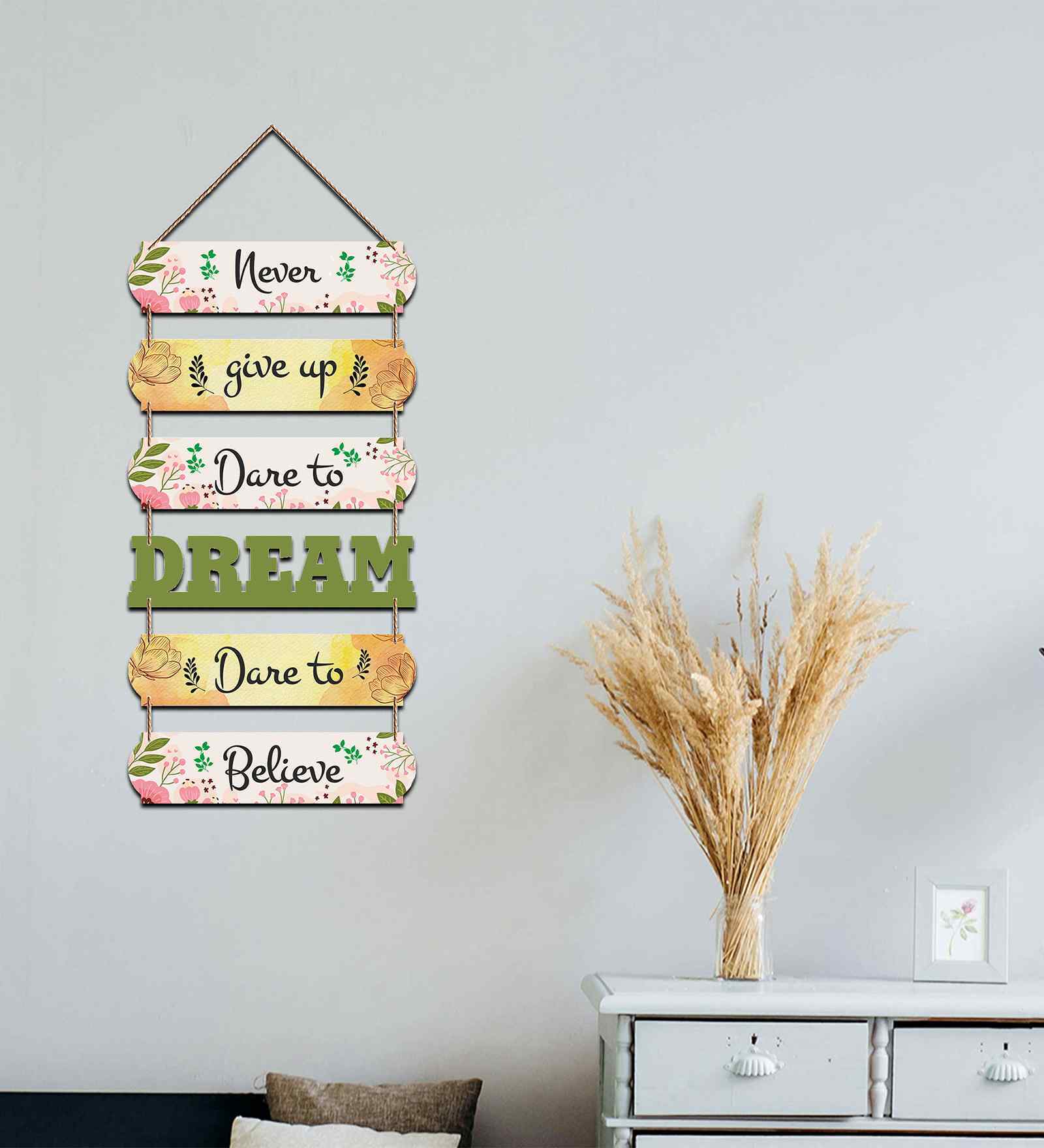 Dream Quotes Mdf Wooden Wall Hanging