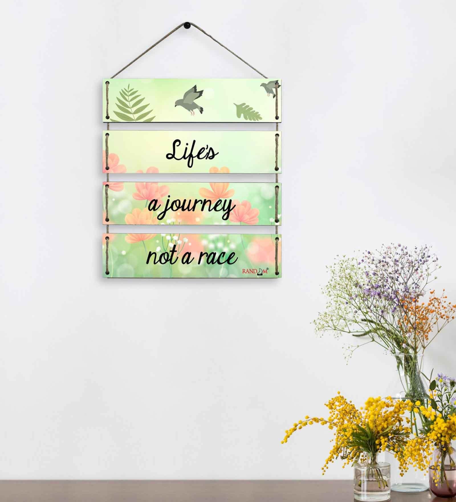 Motivational Quotes Multicolour MDF Wall Hanging