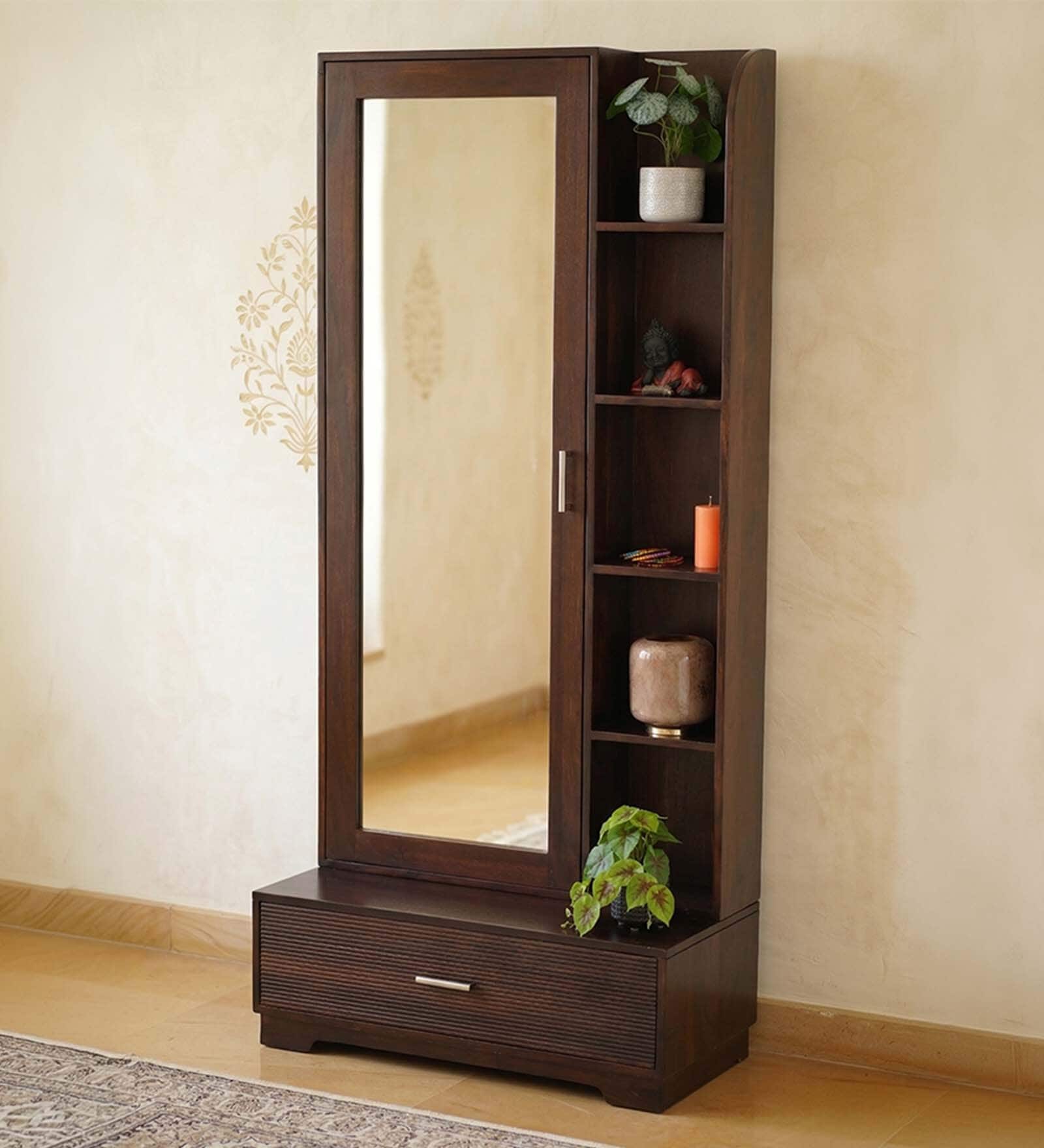 Mourya Wooden Dresser In Brown Finish