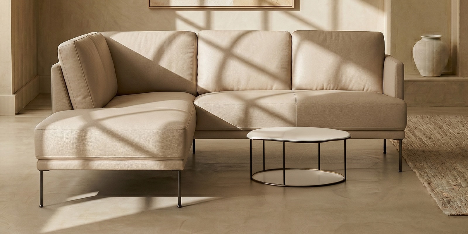 Modern Elegance Velvet Rhs Sectional Sofa ( 2+ Lounger ) In Chich Grey Color