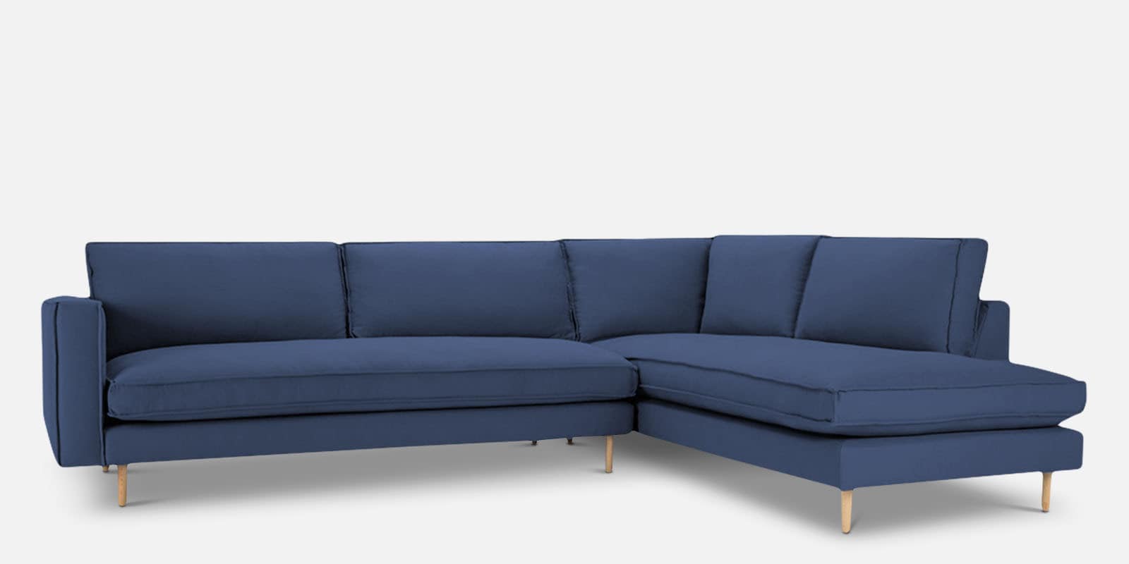 Buy Modular Fabric LHS Sectional Sofa in Blue Colour at 49 OFF by