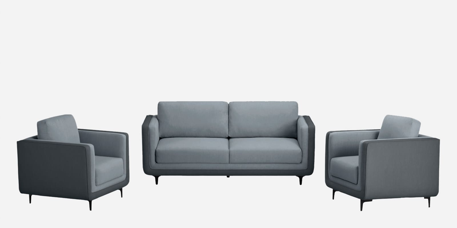 Mojo 2+1+1 Seater Sofa In Cheeky Grey Colour Mojo 2+1+1 Seater Sofa In Cheeky Grey Colour