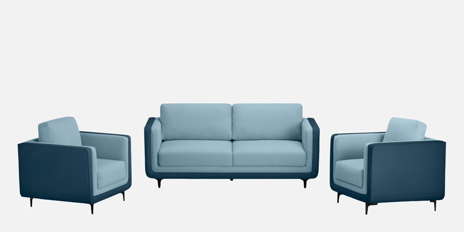 Mojo 2+1+1 Seater Sofa In Funky Blue Colour