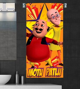 buy motu patlu music bath towel by sassoon fab online kids towels kids furniture kids furniture pepperfry product inr