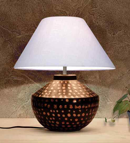 Modern Accent Table Lamp Warm Bronze