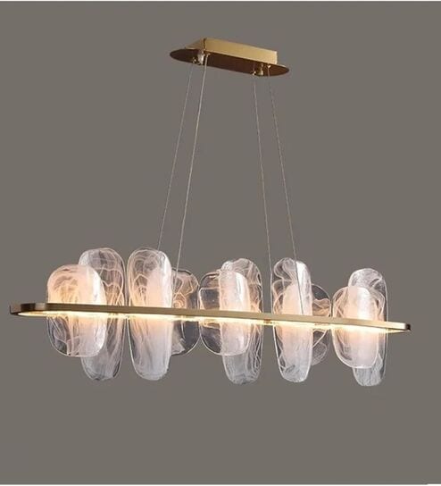 Modern Artistic Glass Linear Chandelier-image-12