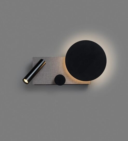 Modern Bedside Wall Light with Reading Spotlight & Ambient Back Glow