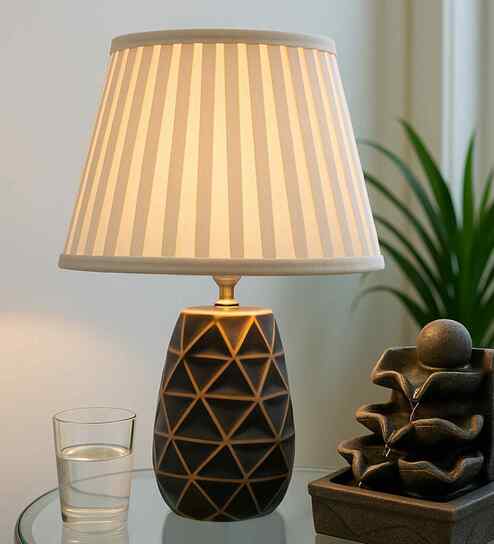 Modern Ceramic Base Bedside Table Lamp