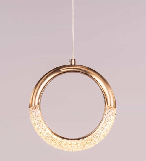 Modern Crystal Ring Pendant Light