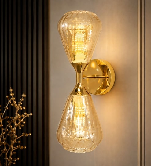 Modern Double Glass Wall Sconce