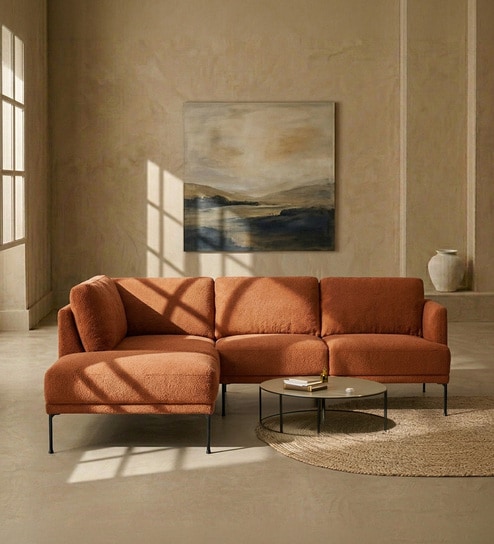 Modern Elegance Rhs Sectional Sofa ( 2+ Lounger ) In Tan Color