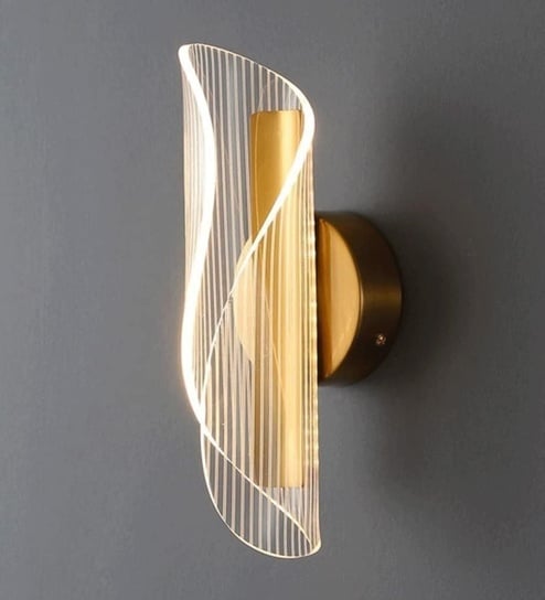 Modern Gold LED Acrylic Wall Lamp