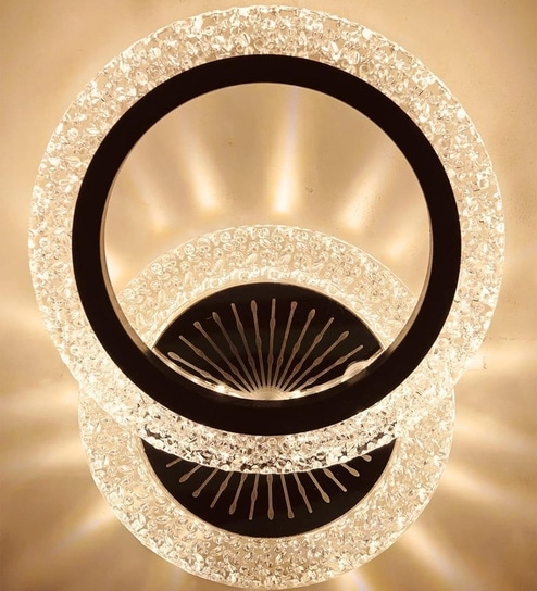 Modern Inbuilt LED Crystal Wall Light(3 Lighting Mode)