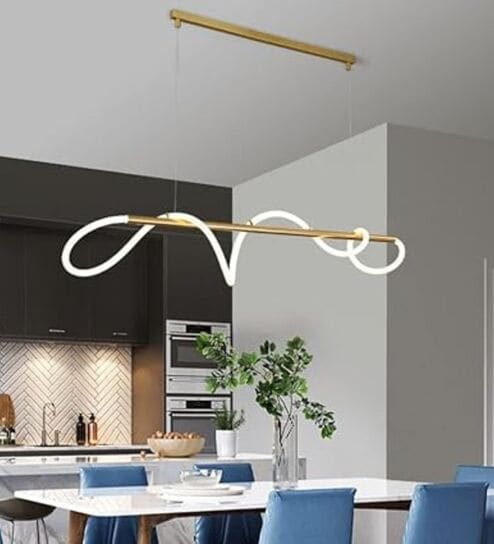 Modern LED Linear Pendant Light (1200mm, Warm White)
