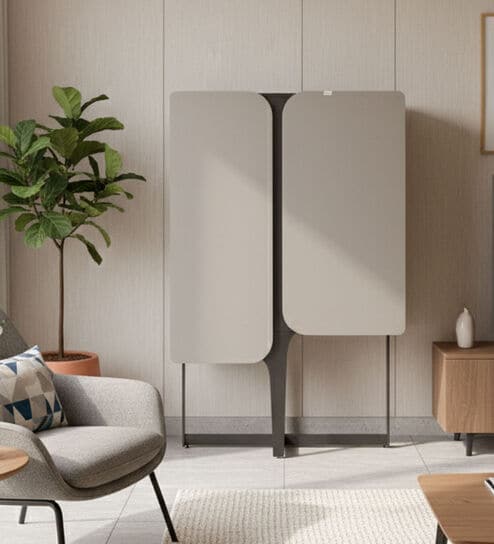 Modern Storage Cabinet in White Finish