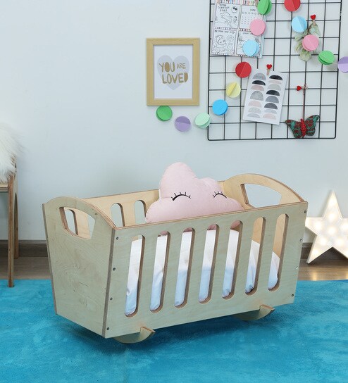 Buy Royal Birch Rocking Crib In Natural By Lycka Online Cribs