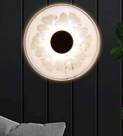 Modern Round Floral LED Ceiling Light