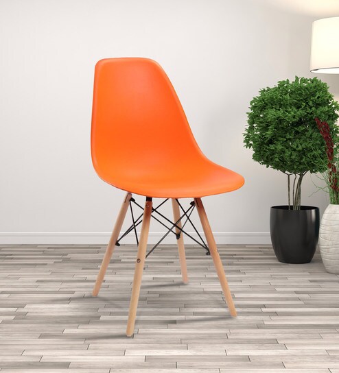 Cilo Modern Iconic Chair In Orange Colour By Workspace Interio