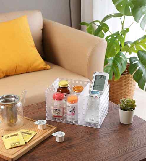 Modular Polystyrene Storage Organizer 4.82L with Rubber Feet