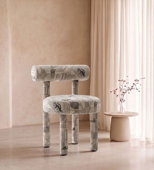 Moenvra Ash Lounge Chair In Ash Grey Colour